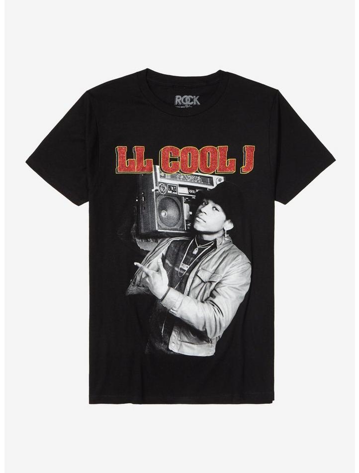 Ll Cool J Stereo Portrait Boyfriend Fit Girls Premium Tee, Classic Style T-Shirt