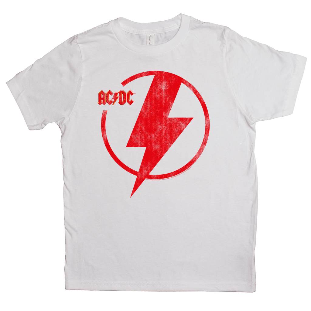 Logo Lightning Bolt Red Distressed Shirt, Classic Style T-Shirts, Premium New Shirt