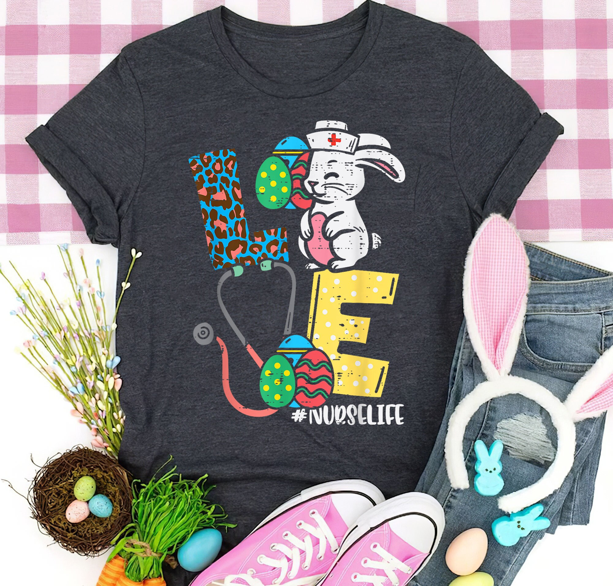 Love Easter Teacher Bunny Shirt, Premium Shirt, Jesus Shirt, Easter Shirt, Gift Easter, Easter Shirt For Boy, Girls