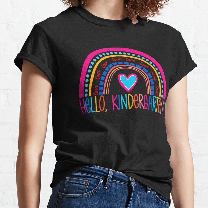 Love Hello Kindergarten Classic T-Shirt