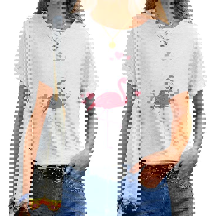 Love My 2Nd Grade Flock Flamingo Teacher Elementary For Teacher Women T-Shirt