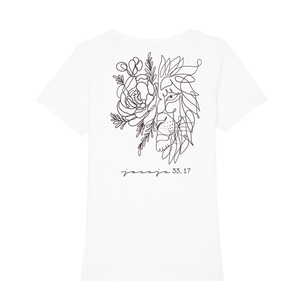 Majesty Lineart Premium Frauen Shirt, Unisex Back