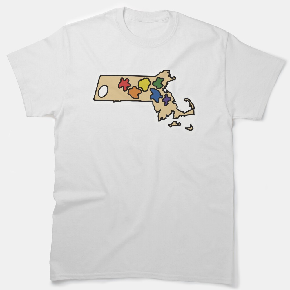 Massachusetts Art Palette Classic T-Shirt