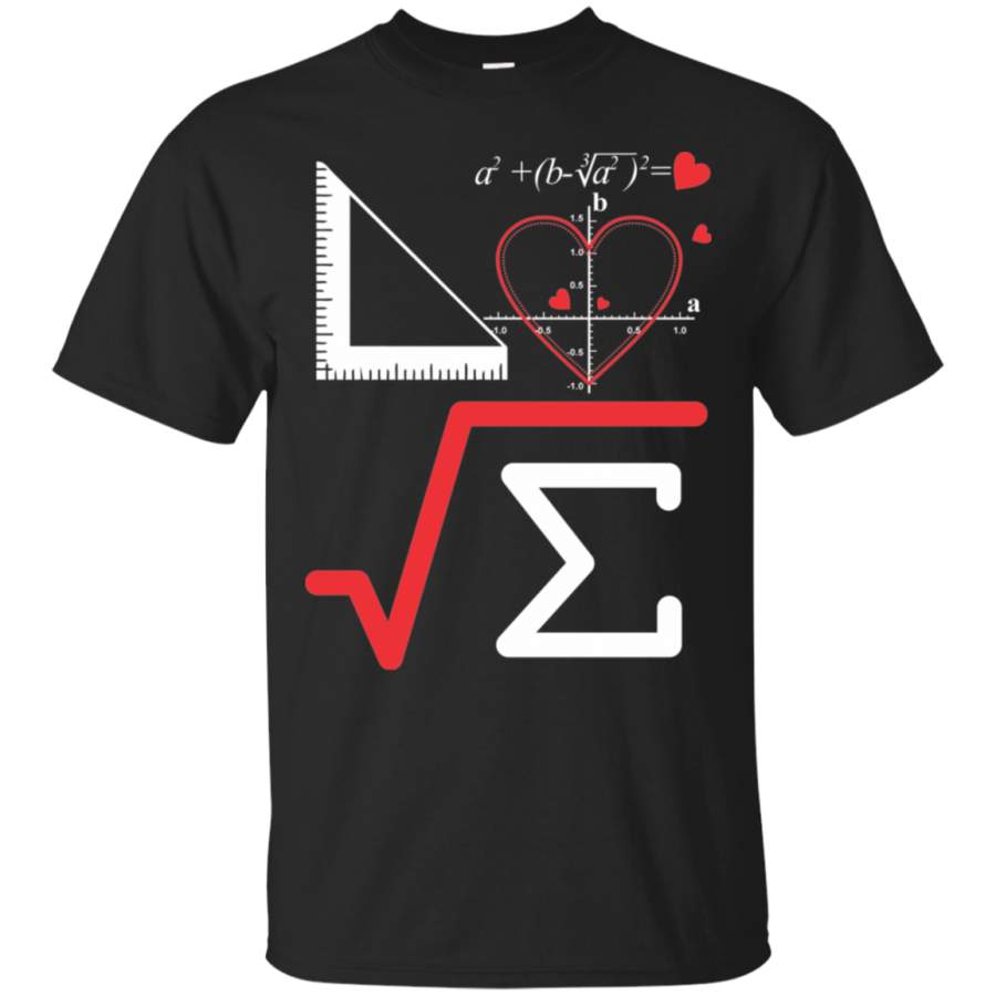Math Teacher Tee Shirt - Love Math Teacher T Shirt Design
