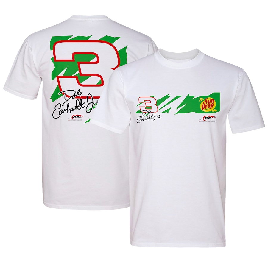 Men'S Dale Earnhardt Jr. Jr Motorsports Official Team Apparel White Lifestyle Premium Tee, Classic Style T-Shirt