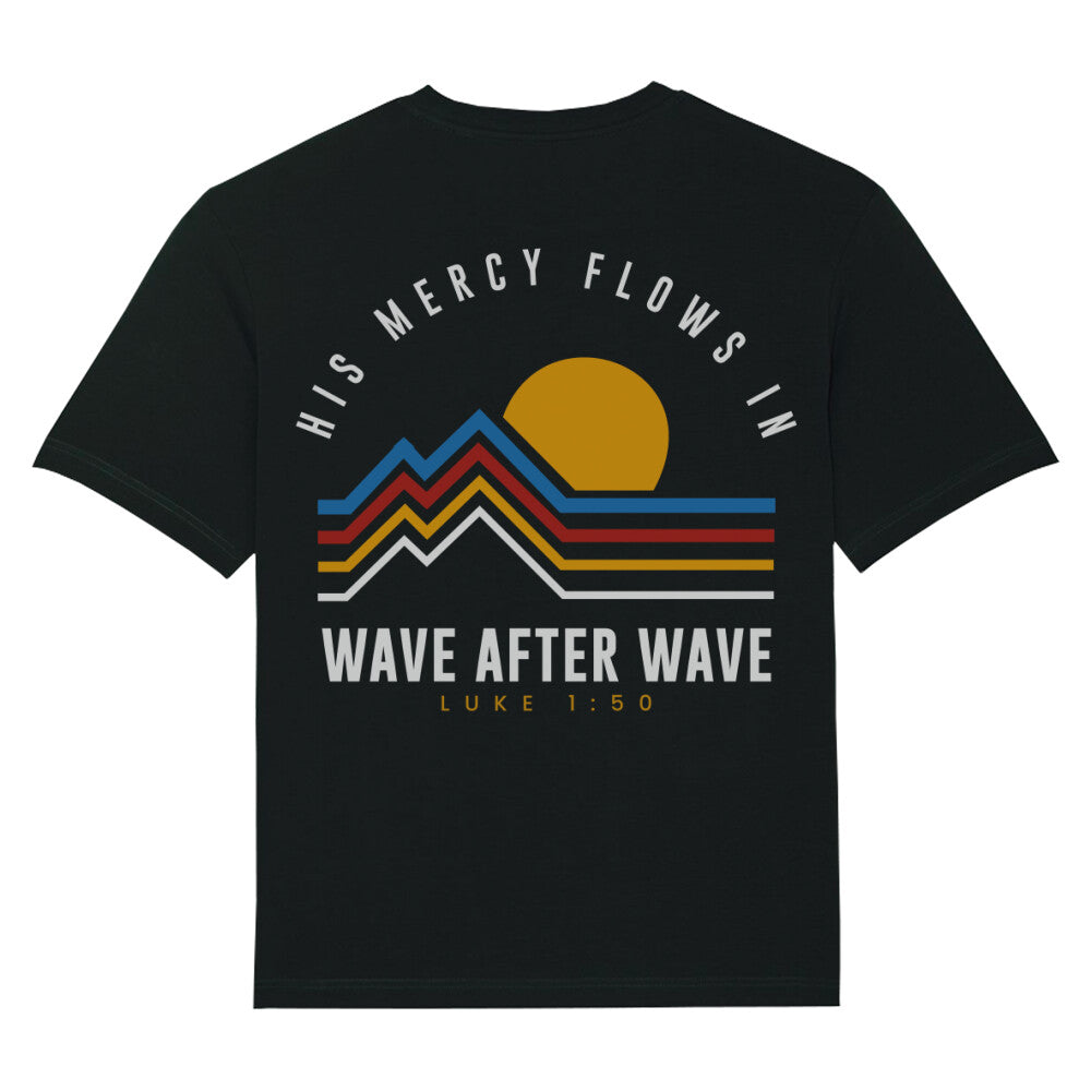 Mercy Flows Oversized Shirt, Unisex Backprint