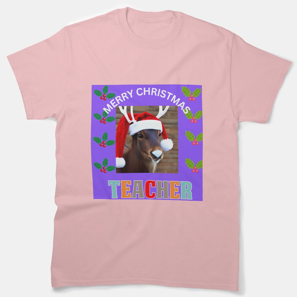Merry Christmas Math Teacher Classic T-Shirt