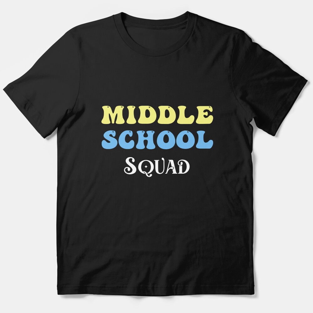 Middle School Squad Teacher Retro Groovy First Day Of School Essential T-Shirt