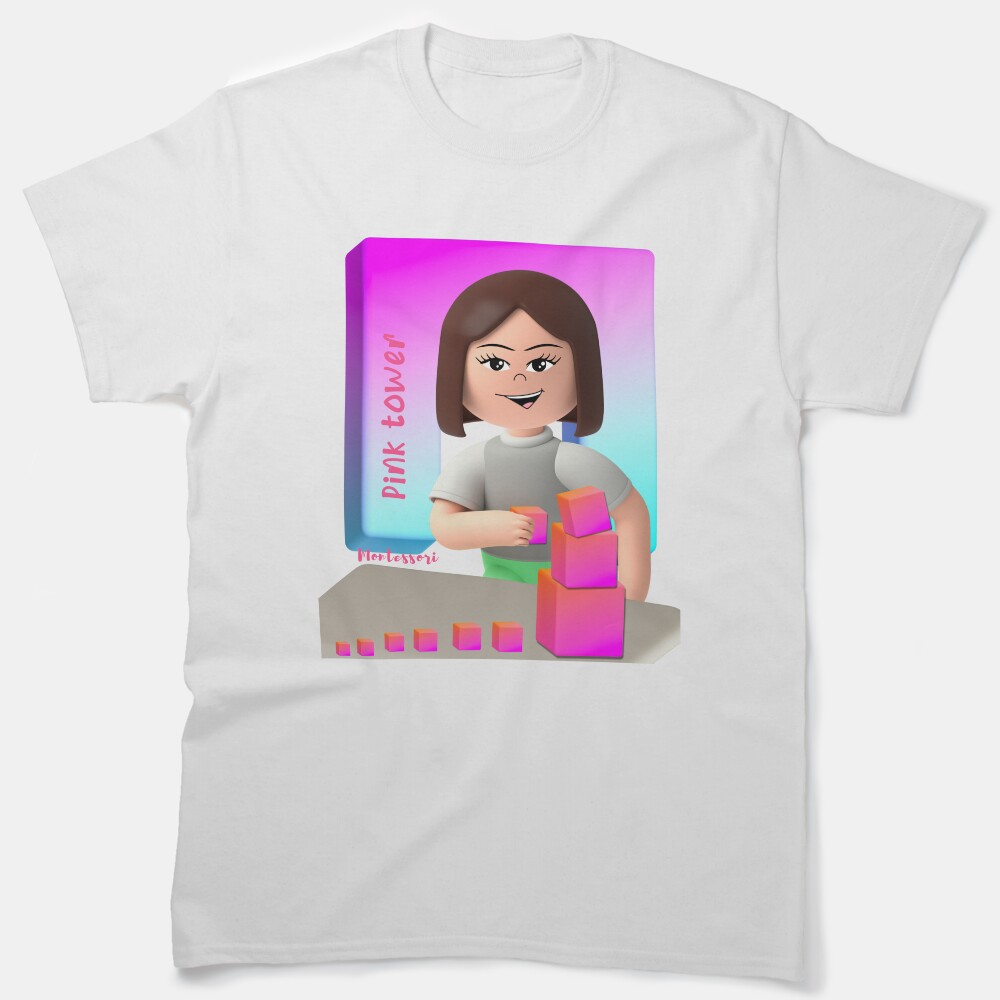Montessori Kids Pink Tower Classic T-Shirt