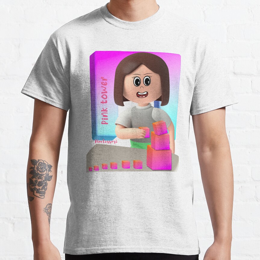 Montessori Kids Pink Tower Classic T-Shirt