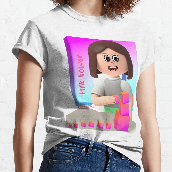 Montessori Kids Pink Tower Classic T-Shirt