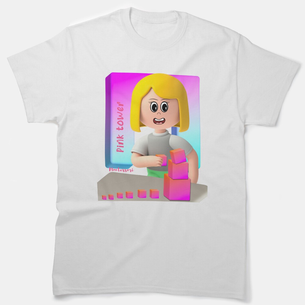 Montessori Kids Pink Tower Classic T-Shirt