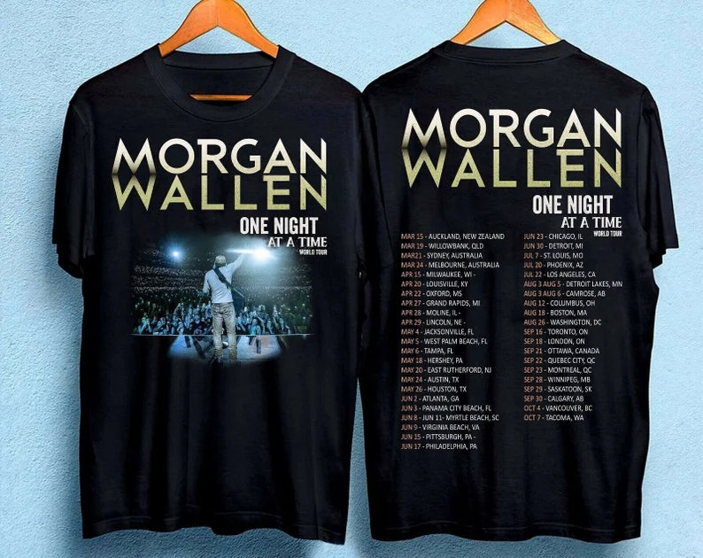 Morgan Wallen Tour 2024 T-Shirt, Morgan Wallen One Night At A Time Tour,