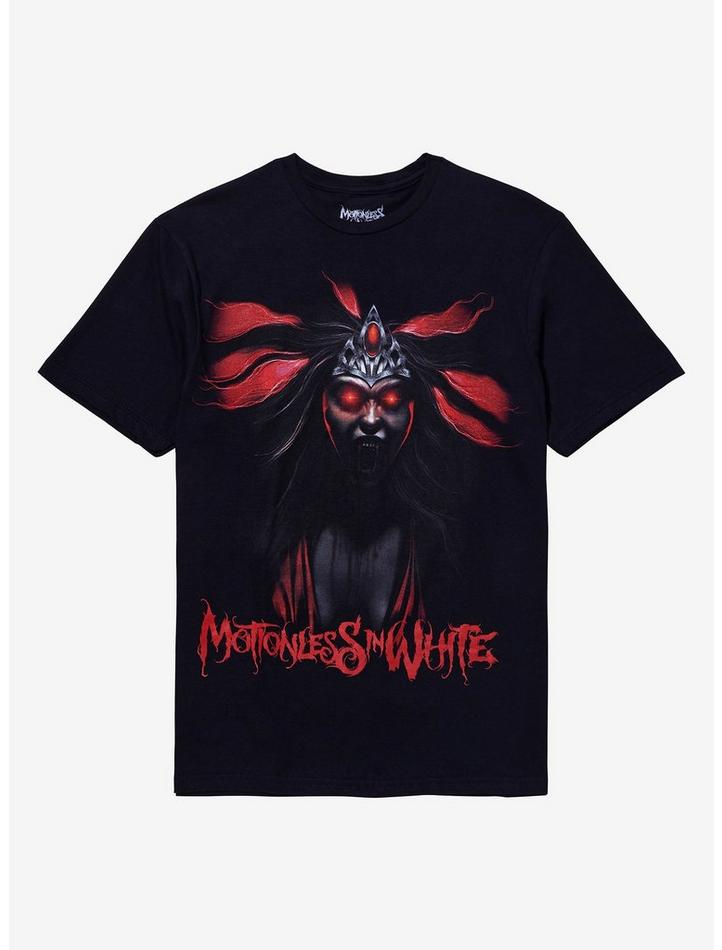 Motionless In White Banshee Boyfriend Fit Girls Premium Tee, Classic Style T-Shirt