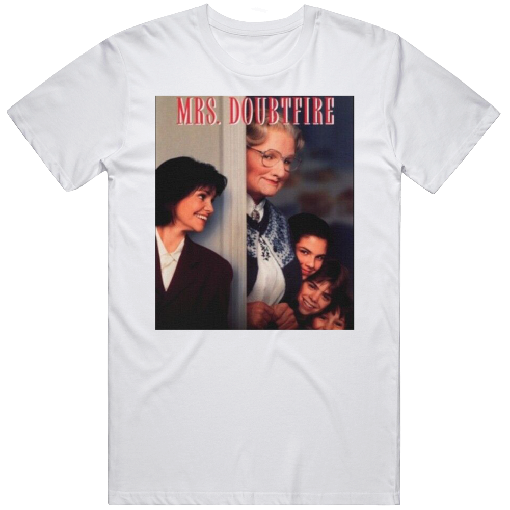 Mrs Doubtfire Movie Vintage Retro T Shirt, Classic Style T-Shirt, Premium Shirt