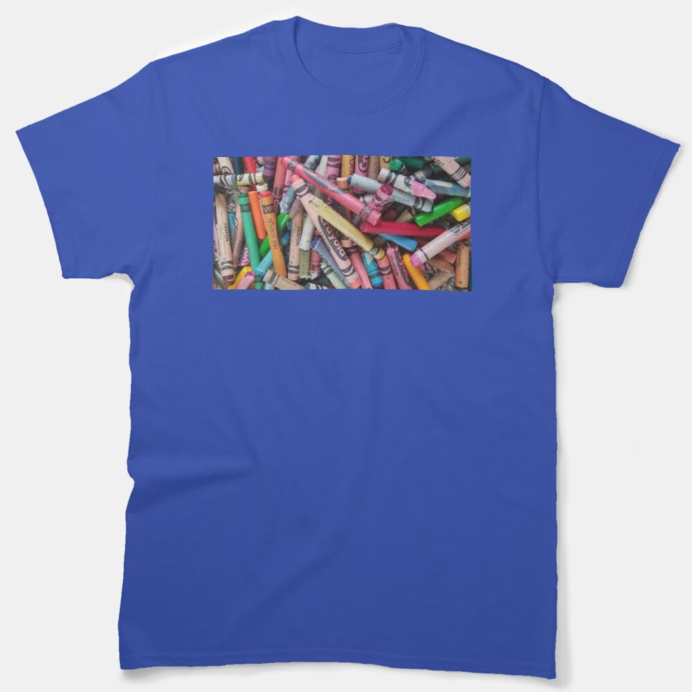 Multicolored Crayons Classic T-Shirt