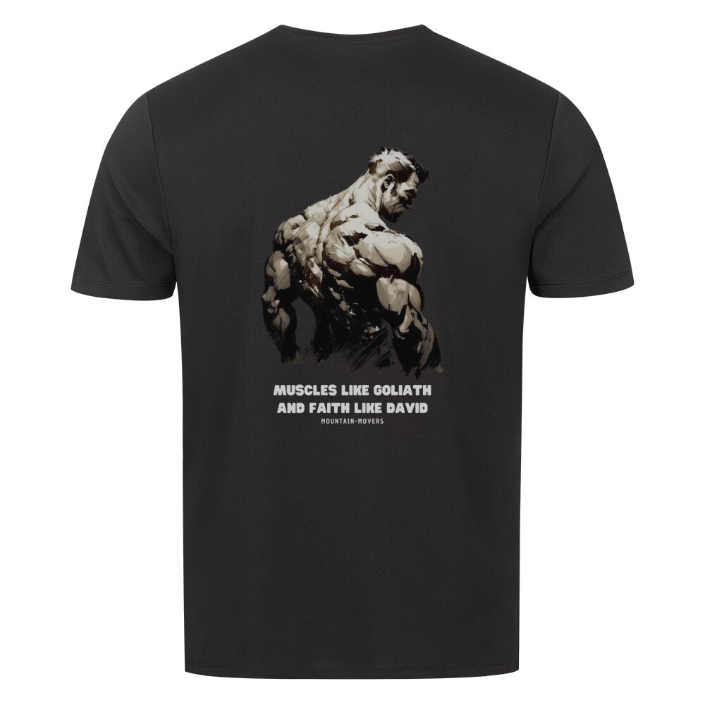 Muscles Like Goliath Gym Sports Shirt, Unisex