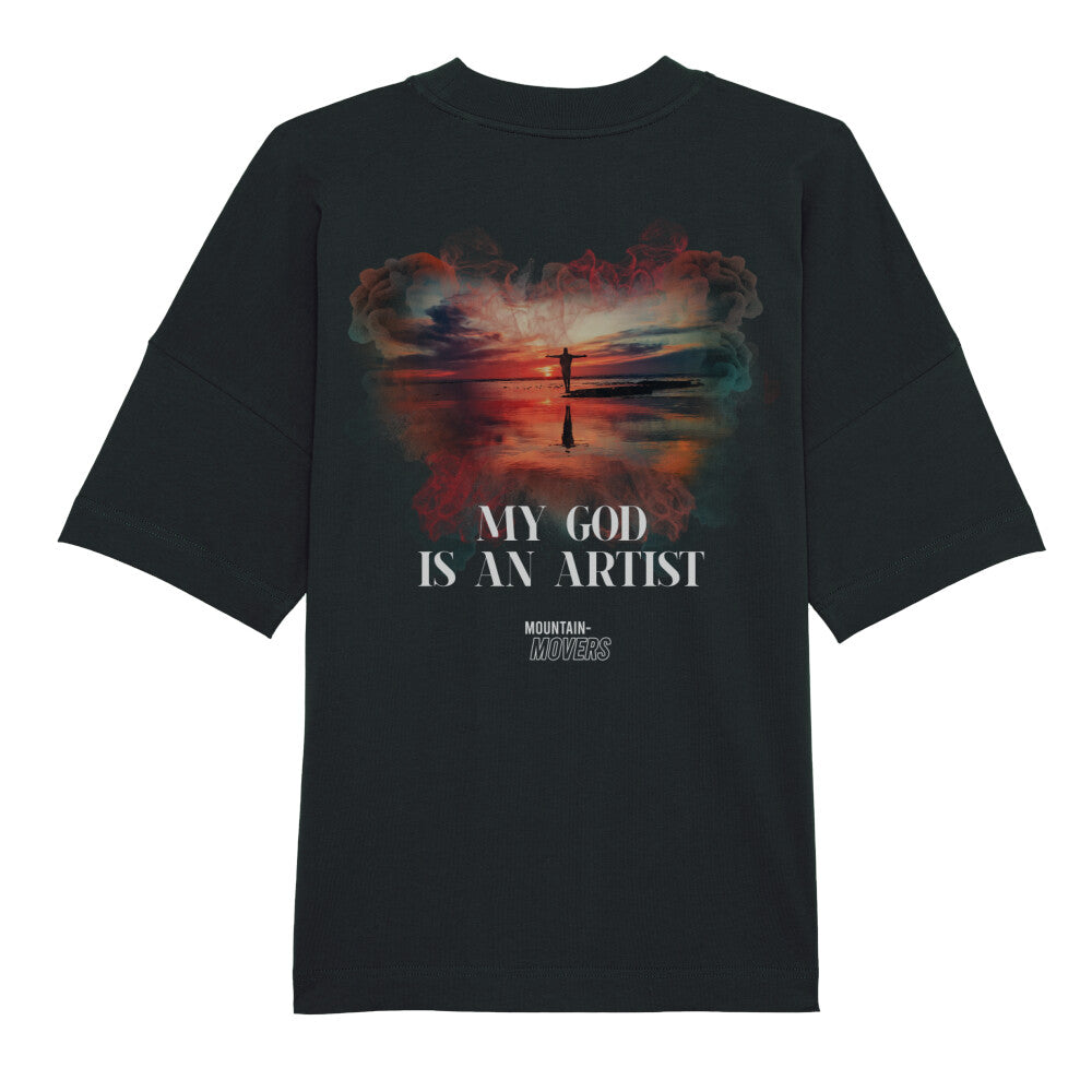 My God Is An Artist Premium Oversize Shirt, Unisex