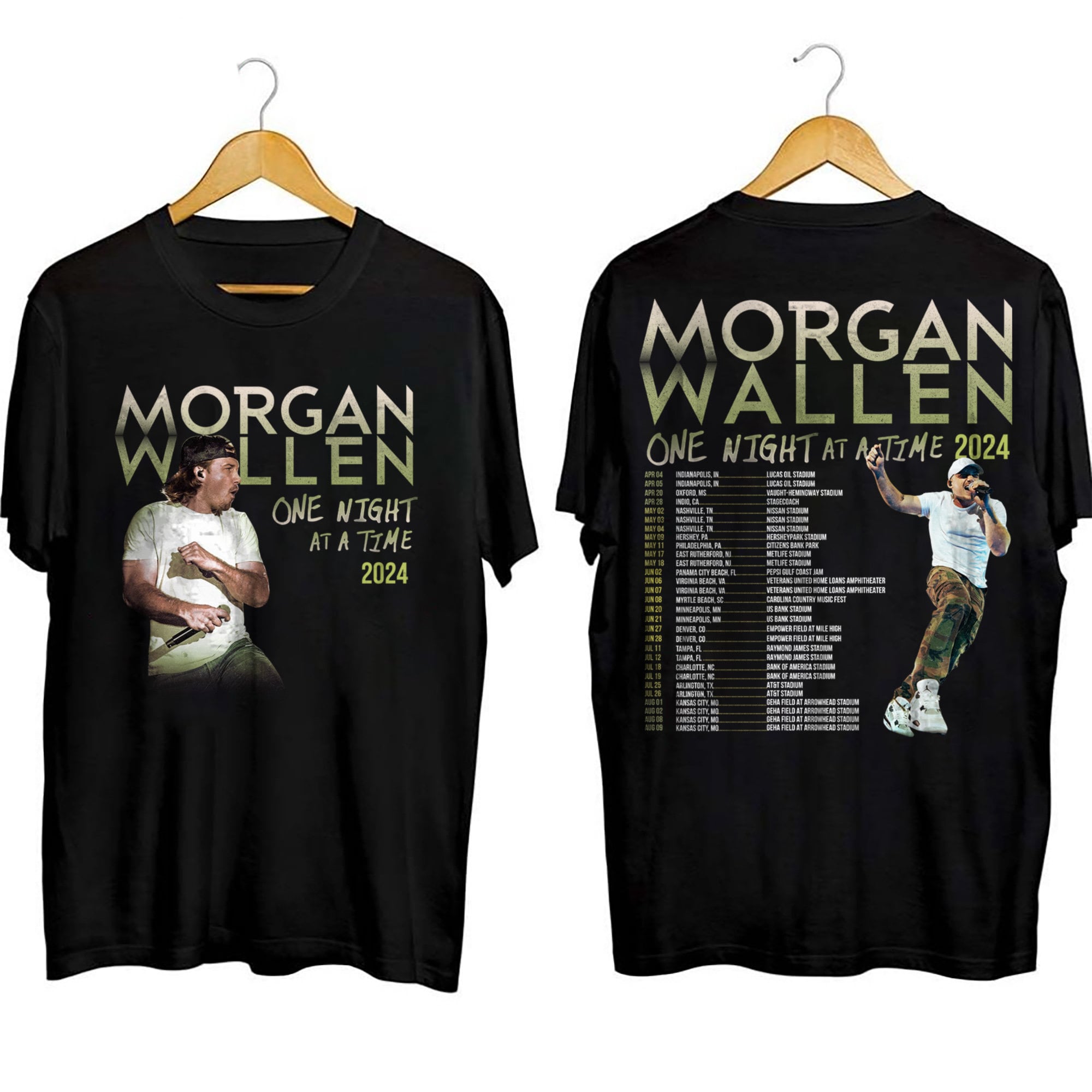 One Night At A Time Morgan Wallen 2024 Tour Shirt, Singer Shirt, Ablum Music Shirt, Fan Shirt, Trend Shirt