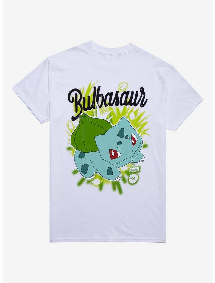 Pokemon Bulbasaur Airbrush Premium Tee, Classic Style T-Shirt