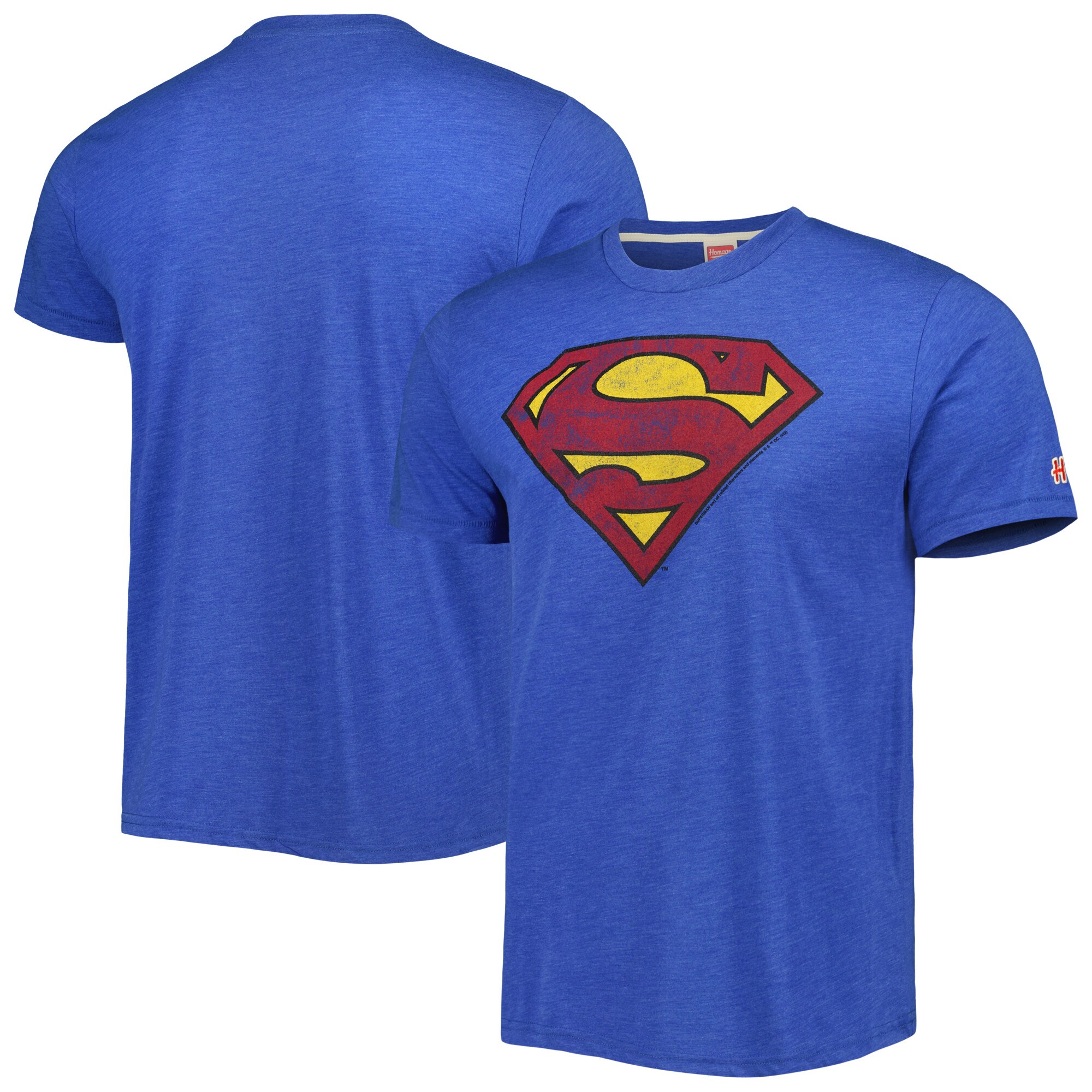 Royal Superman Tri-Blend Shirt, Classic Style T-Shirt, Premium Shirt