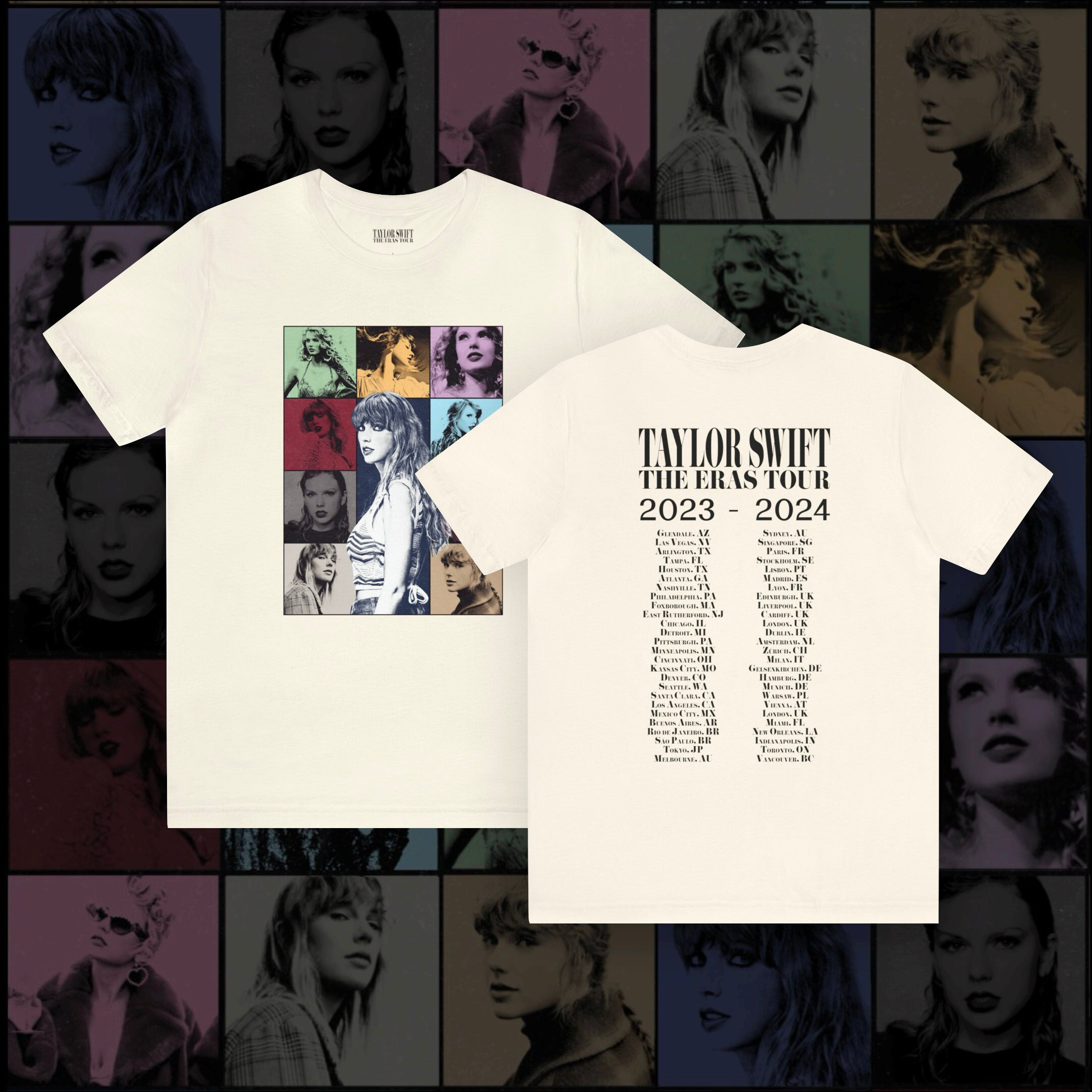 Taylor Swift The Eras Tour Australia Uk London Brazil France 2024, Singer Shirt, Ablum Music Shirt, Fan Shirt, Trend Shirt