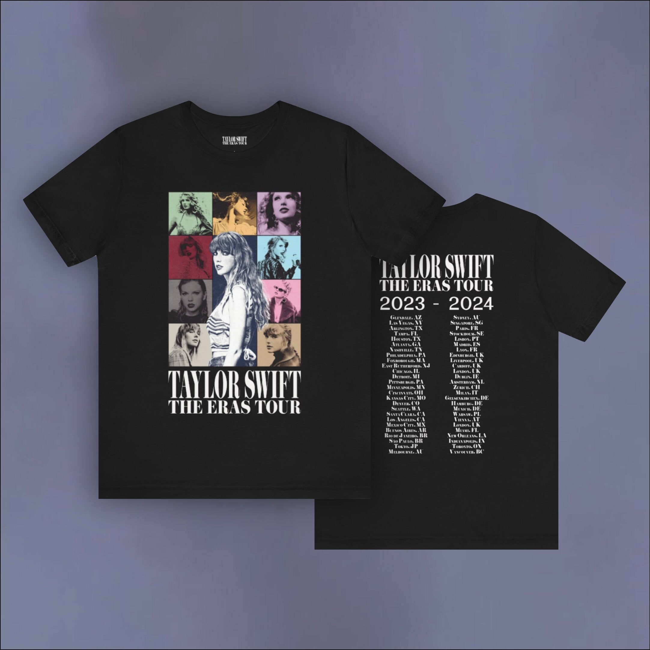 Taylor Swift The Eras Tour Australia Us London France 2024 International Shirt T-Shirt, Singer Shirt, Ablum Music Shirt, Fan Shirt, Trend Shirt